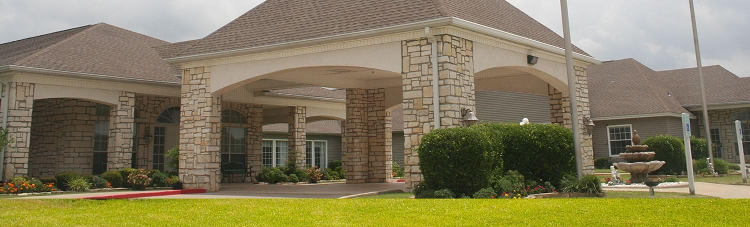 Live Oak community building exterior with covered entrance