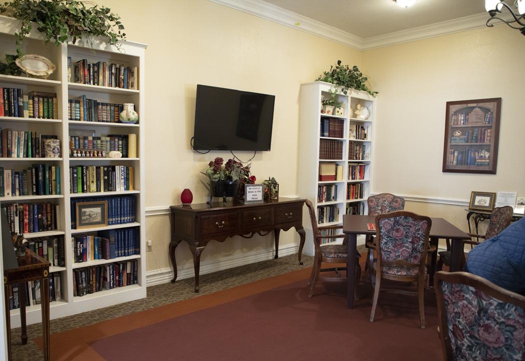 Library and sitting area